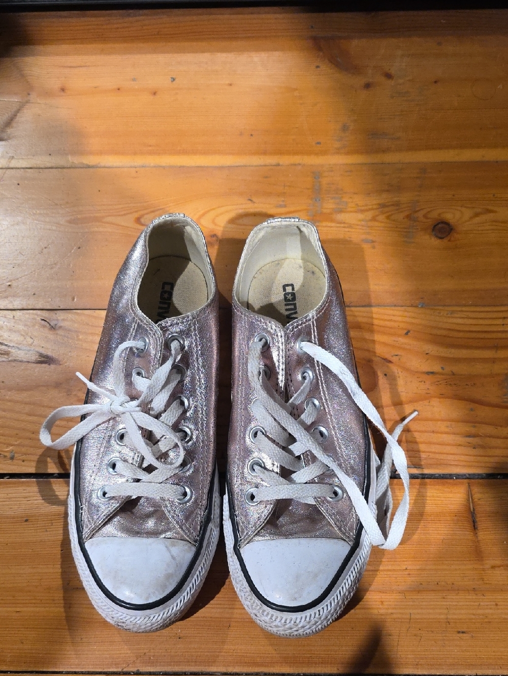 Converse Shimmering Rose Low-Top Sneakers